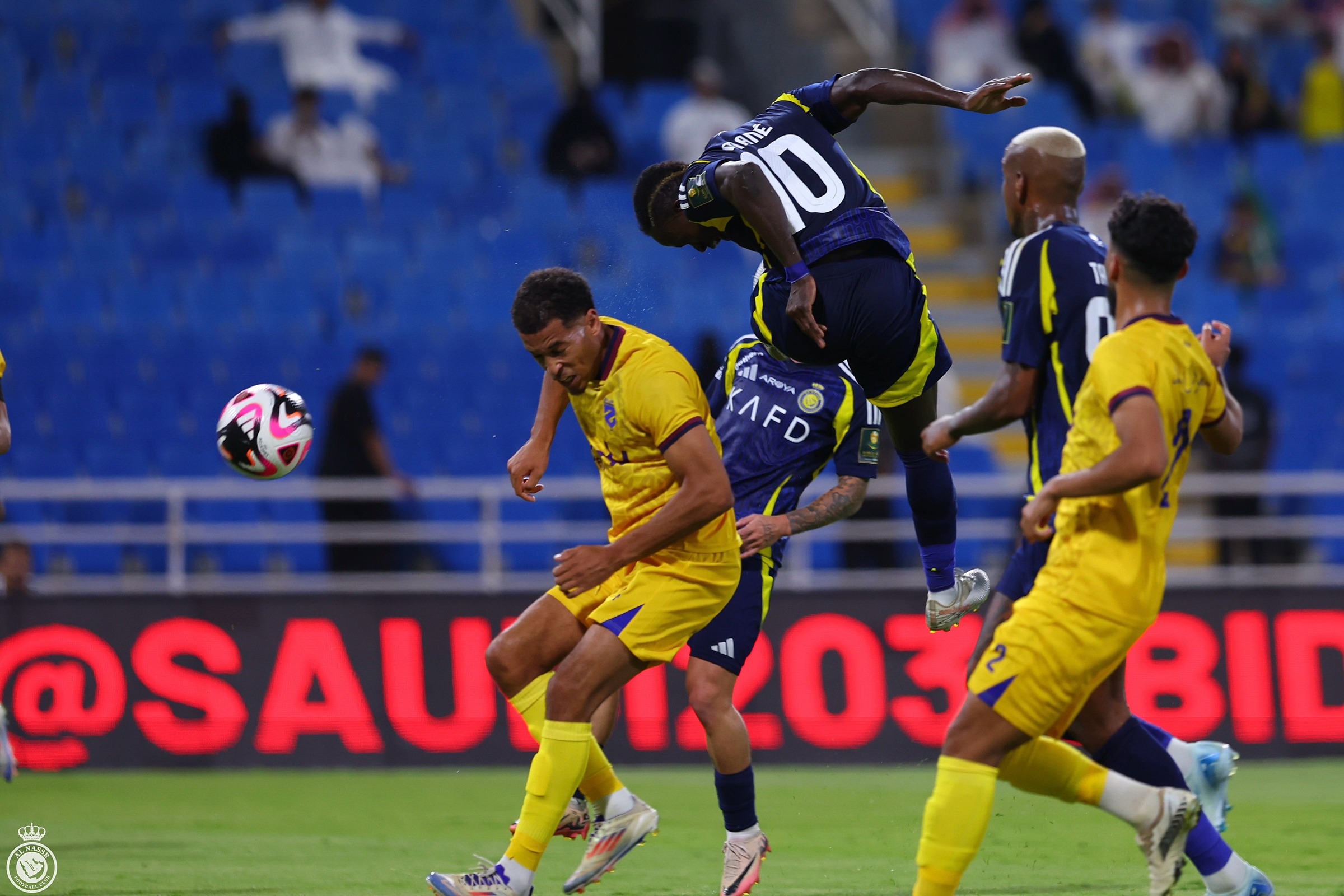 Mane đánh đầu ghi bàn mở tỷ số cho Al Nassr. Ảnh: Al Nassr