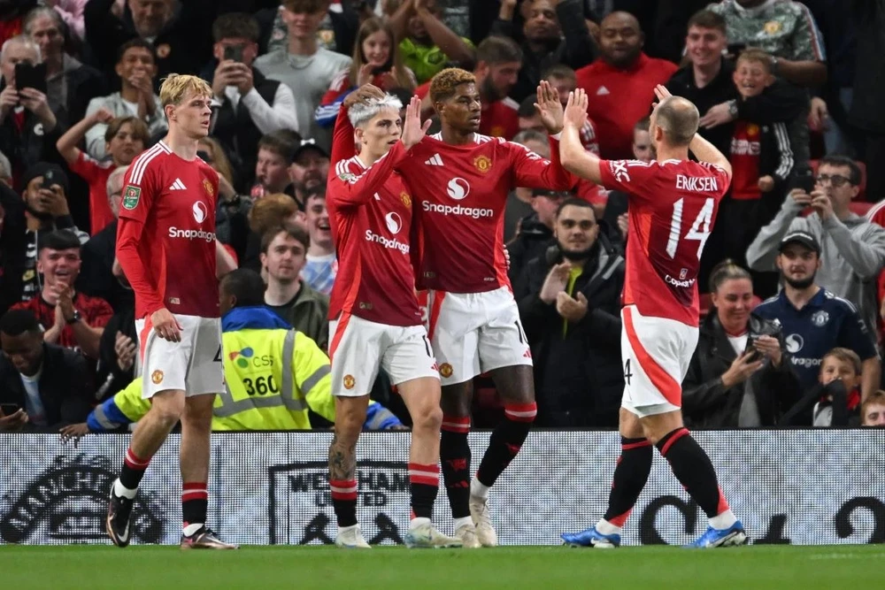 Manchester United có chiến thắng đậm tại League Cup. (Nguồn: Getty Images)